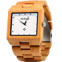 Drevené náramkové hodinky BEWELL vyrobené z prírodných materiálov. Hodinky pre muža aj ženu. 