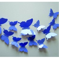 XMOM Kreatívne samolepky motýle  1 balenie obsahuje 12 ks SA01 HOFEG fialové