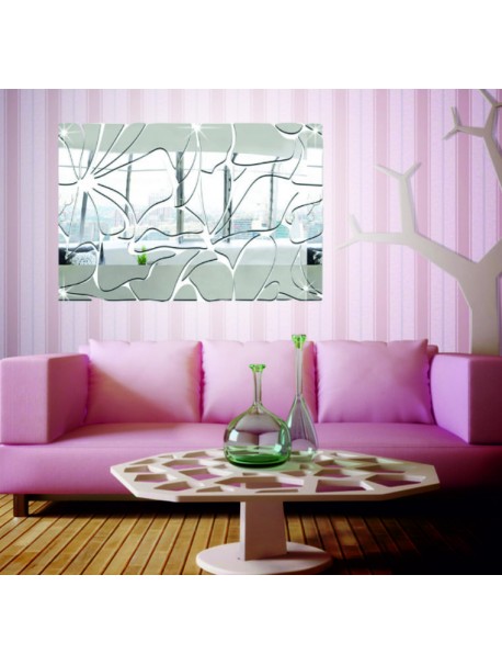 Moderné dekoračné zrkadlá. Zrkadlové a farebné samolepky na stenu,3D samolepky vyrobené z akrylu