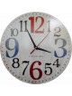 Drevené hodiny obraz ROSE . Fi 34 cm