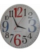 Drevené hodiny obraz ROSE . Fi 34 cm