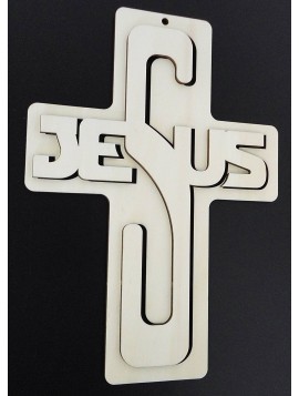 Dekorácia z dreva - Jesus, rozmer-260x187 mm