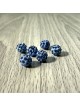 Shamballa korálka - slabo modrá FI 10 mm