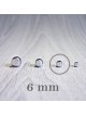 Hematit svetlý - korálka minerál - FI 4 mm