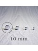 Hematit svetlý - korálka minerál - FI 8 mm
