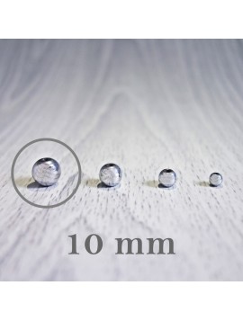 Hematit svetlý - korálka minerál - FI 10 mm