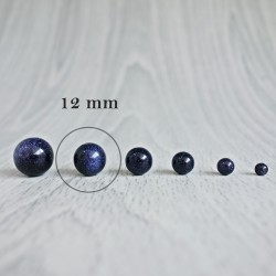 Aventurín modrý - korálka minerál - FI 12 mm