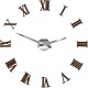 Nalepovacie nástenne hodiny rímske 2D plexi