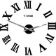 Nástenné hodiny nalepovacie MAXI  PLEXI - rímske čísla 2D
