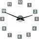 Veľké nástenné hodiny štvorcové (hodiny na stenu z plastu ) 2D DEKOR