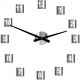 Veľké nástenné hodiny štvorcové (hodiny na stenu z plastu ) 2D DEKOR