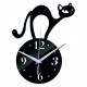 Nástenné hodiny mačka ( zrkadlové hodiny na stenu kocúr) SIMON