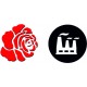 Nástenné hodiny moderné ( moderné hodiny na stenu ruža ) farba:ruža červená
