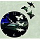 Motýľ nástenné hodiny ( motýľ hodiny na stenu ) DIANA