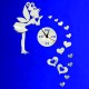 Nástenné hodiny do detskej izby Víla lásky, 40x70 cm