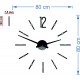 Moderné nástenné hodiny nalepovacie SOFIA XXL DIY samolepka