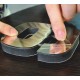 Veľké nástenné hodiny nalepovacie zrkadlové 3D DIY SIX