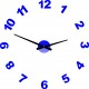 Dizajnové nástenné hodiny nalepovacie PLEXI čísla OPTIC