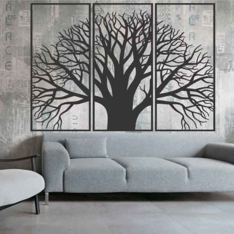 Drevený obraz na stenu  z drevenej preglejky strom pokoja  KAMOV