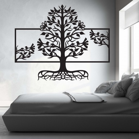 Drevený obraz na stenu korene strom z drevenej preglejky topoľ MALFEL
