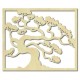 Drevený obraz na stenu strom bonsai drevenej preglejky topoľ DRAZSKA