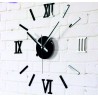 Moderné nalepovacie hodiny na stenu rímske čísla , zrkadlové .
