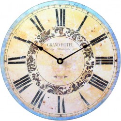 Design hodiny z dreva hotel grand MDF . Fi 30 cm GRANDHOTEL